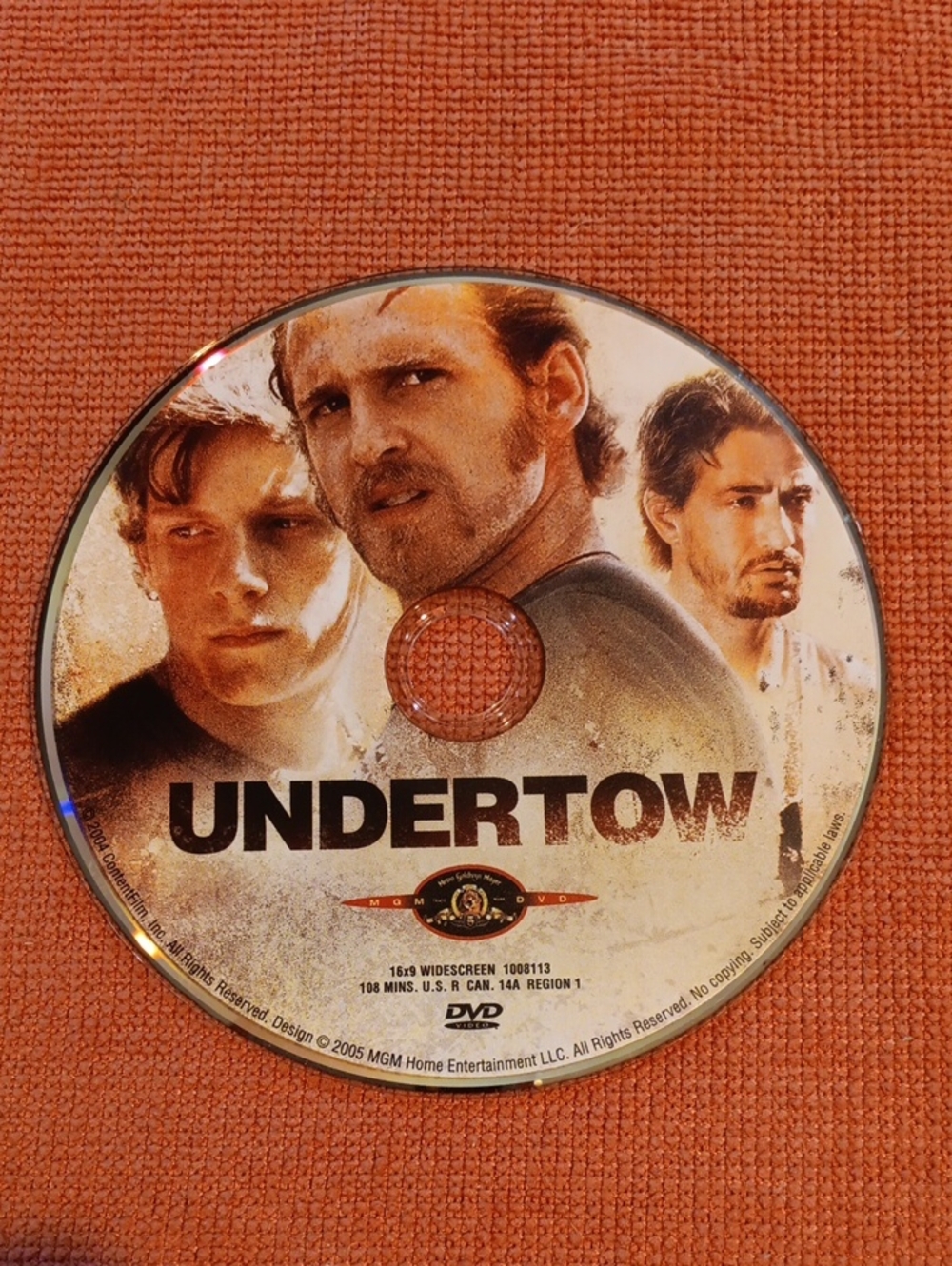 3/$12 Undertow DVD (2005) *NO CASE*